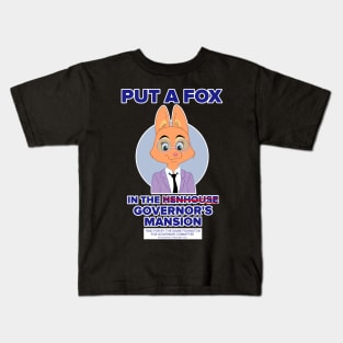 A Fox in the Governor's Mansion Kids T-Shirt